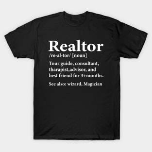 Funny Realtor Definition - Realtor Life Real Estate Agent T-Shirt